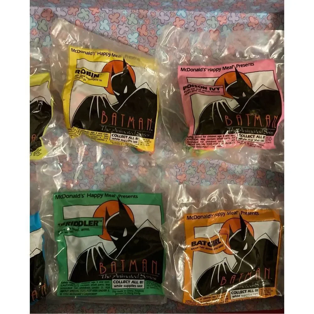 Batman Robin Joker Catwoman DC Comics Mini Collectible Dolls Happy Meal Figurine